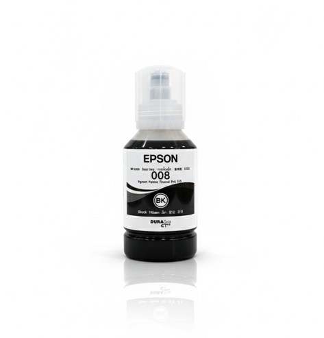 Epson 008 Black Ink Bottle – Genuine Pigment Ink (BK)